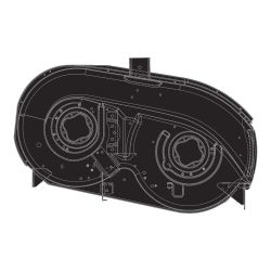 MTD 983-04261-0637 42" Deck Assembly w/ Wheel Brackets 