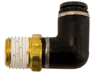Buyers Products NE90M375P375S Swivel Male Elbow - 3/8" Tube OD x 3/8" Pipe Thread 