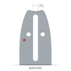 Oregon 160SXEA095 16-inch AdvanceCut 91 Series Bar - OCS 160SXEA095