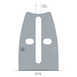 Oregon 200PXDD176 20-inch AdvanceCut 3/8 Series Bar - OCS 200PXDD176