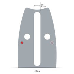 Oregon 208RNDD024 20-inch PowerCut Oregon Bar - OCS 208RNDD024
