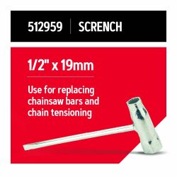 Oregon 512959 1/2 inch x 19mm Srench Tool - OCS 512959