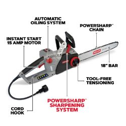 Oregon 603352 120V Corded Self Sharpening chainsaw - OCS 603352