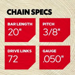 Oregon 72RD072G 3/8" Ripping Chain - OCS 72RD072G
