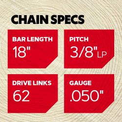 Oregon 91VXL062G VersaCut Saw Chain 3/8 Low Profile - OCS 91VXL062G