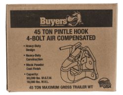 Buyers Products P45AC4 45-Ton Air Compensated Pintle Hook Only (4-Hole) - BUY P45AC4