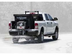 Buyers Products PRO1500 SaltDogg 1.5 Cubic Yard Auger Electric Black Polymer Hopper Salt Spreader w/ Auger - BUY PRO1500