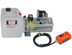 Buyers Products PU319A 3-Way DC Power Unit - Electric Controls, Horizontal .75 Gal. Poly Reservoir - BUY PU319A
