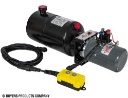 Buyers Products PU319LRSA 3-Way DC Power Unit w/ 1.5 Gal. Steel Reservoir & Electric Controls - BUY PU319LRSA