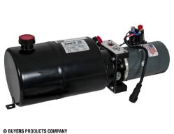Buyers Products PU319LRSA 3-Way DC Power Unit w/ 1.5 Gal. Steel Reservoir & Electric Controls - BUY PU319LRSA