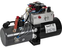Buyers Products PU3593A 4-Way/3-Way DC Power Unit - Electric Controls, Horizontal .32 Gal. Reservoir - BUY PU3593A