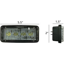 Stens RE306510 Small Rectangular LED Headlight - STE RE306510