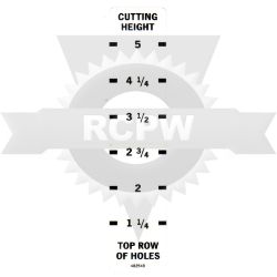 Scag 482549 Cutting Height Decal 