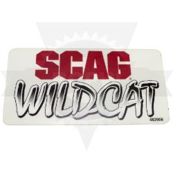 Scag 482906 Scag Wildcat Decal 
