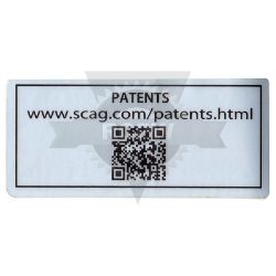 Scag 483044 Patents Decal 