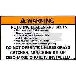 Scag 483406 Knives Decal 