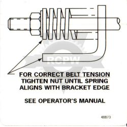 Scag 48873 Belt Adjustment Decal 