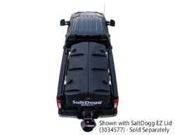 Buyers Products SHPE2000 SaltDogg 96" 2.0 Cubic Yard Electric Black Polymer Hopper Salt Spreader (Standard Chute) - BUY SHPE2000