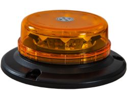 Buyers Products SL550ALP 6" 12 LED Amber Low Profile Beacon w/ Magnetic and Permanent Mount - BUY SL550ALP
