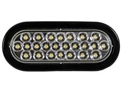 Buyers Products SL65AO 6-1/2" 24 LED Amber Oval Strobe Warning Light - Recessed - BUY SL65AO