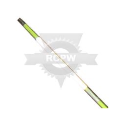 Fiberglass Innovations 680 72" Yellow Hi-Viz Solid Fiberglass Driveway Marker with Reflective Tape and Metal Cap 