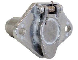 Buyers Products TC1004 4-Pin Round Metal Truck End Trailer Connector 