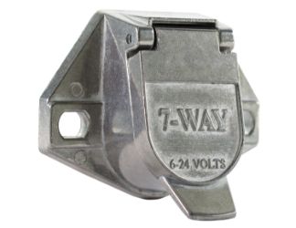 Buyers Products TC1007 7-Pin Round Metal Truck End Trailer Connector 