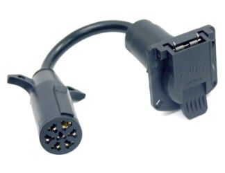 Buyers Products TC1077P 7-Pin Round to 7-Pin Flat Plastic Adapter 