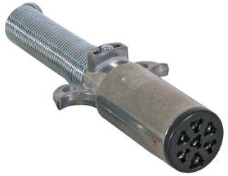 Buyers Products TC2007 7-Pin Round Metal Trailer End Connector 