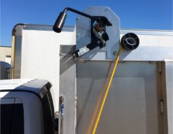 Buyers Products TDH7512 Pull-Style Tarp System with 7.5' x 12' Black Mesh Tarp, Aluminum Deflector and Housing - BUY TDH7512