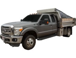 Buyers Products TDH7515 Pull-Style Tarp System with 7.5' x 15' Black Mesh Tarp, Aluminum Deflector and Housing - BUY TDH7515