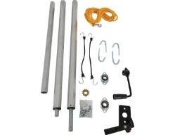 Buyers Products TDH7515 Pull-Style Tarp System with 7.5' x 15' Black Mesh Tarp, Aluminum Deflector and Housing - BUY TDH7515