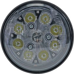 Stens TL3005 24W LED Sealed Round Work Light w/ Red Tail Light - STE TL3005