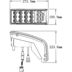 Stens TL6110L STX & MX Left LED Headlight - STE TL6110L