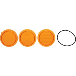 Stens TLM3-ALP 3 Mojave Amber Lens Pack w/ O-Ring / Works with TLM3 and TLM3-FM LED Light" 