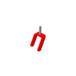 Toro 110-6634-01 Caster Fork Assembly 