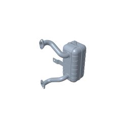 Toro 117-7463 Kohler Twin Muffler 