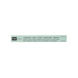 Toro 125-5623 Toro Reel Paper Booklet - TOR 125-5623