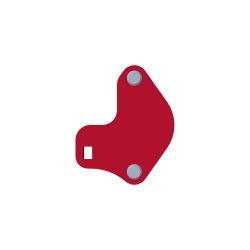 Toro 127-6766 Left Hand Plate Assembly w/ Studs - TOR 127-6766