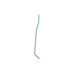 Toro 132-5990 Right Hand Lower Support Rod Weldment - TOR 132-5990