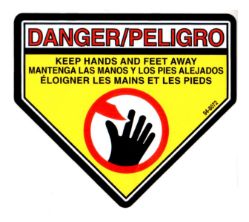 Toro 94-8072 Danger Decal - TOR 94-8072