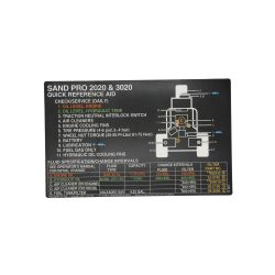 Toro 95-0646 Service Decal - TOR 95-0646