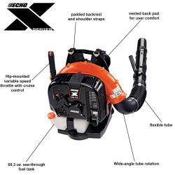 ECHO PB-770H 63.3cc 234mph 756CFM Gas Backpack Leaf Blower w/ Hip-Mounted Throttle - ECH PB-770H