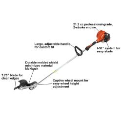 ECHO PE-225 21.2cc Easy Starting Stick Edger w/ 8" Blade - ECH PE-225