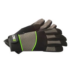 EGO GV001XL Extra Large Synthetic Leather Work Gloves w/ Reinforced Palm & Adjustable Wrist - EGO GV001XL