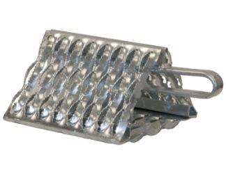 Buyers Products WC091060 Galvanized Serrated Wheel Chock with Handle - 9" x 10" x 6" 