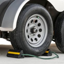 Buyers Products WC24483 Rubber Wheel Chock Pair with Rope - BUY WC24483