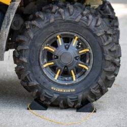 Buyers Products WC35225 Mini Rubber Wheel Chock Pair with Rope - 3" x 5" x 2.25" - BUY WC35225