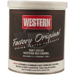 Western Plow 49135 1 Quart Can of Western Red Paint 