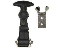 Buyers Products WJ201SS 4-7/8" Rubber Hood Catch with "A" Bracket and Stainless Steel Hardware - BUY WJ201SS